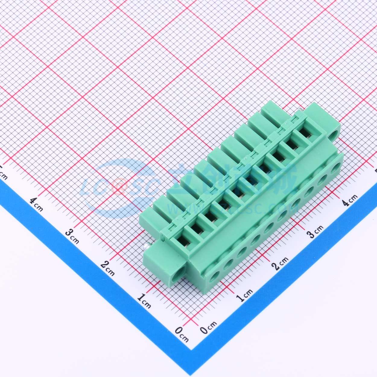 MX15EDGKBM-3.81-10P-GN01-Cu-Y-A实物图