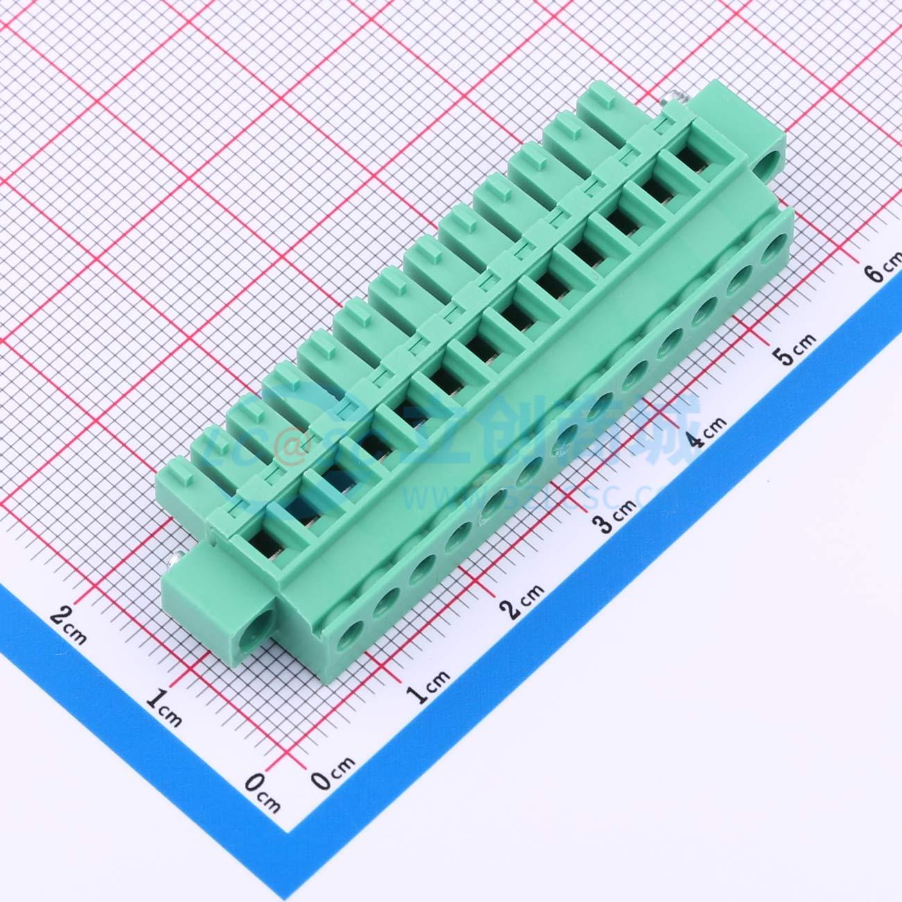 点击查看大图 MX15EDGKAM-3.81-13P-GN01-Cu-Y-A实物图