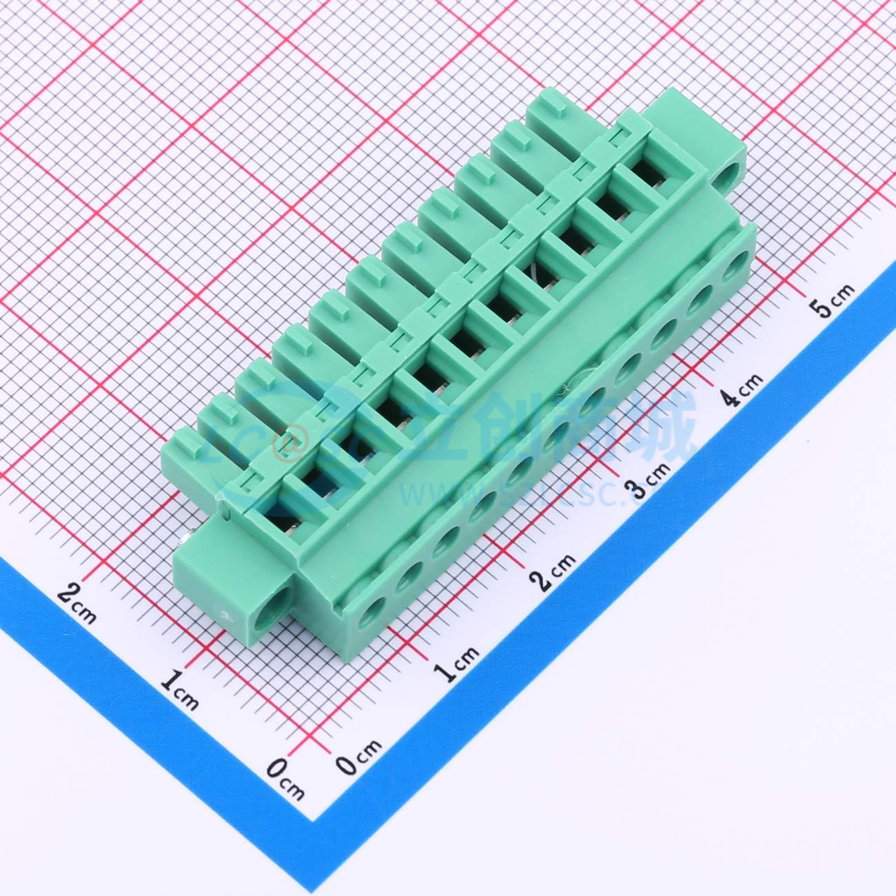 MX15EDGKAM-3.81-11P-GN01-Cu-Y-A实物图