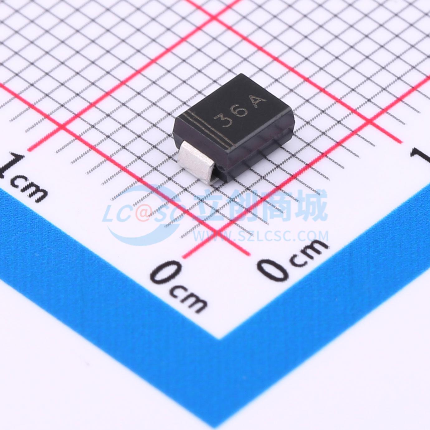 点击查看大图 P6SMB36A(MS)实物图