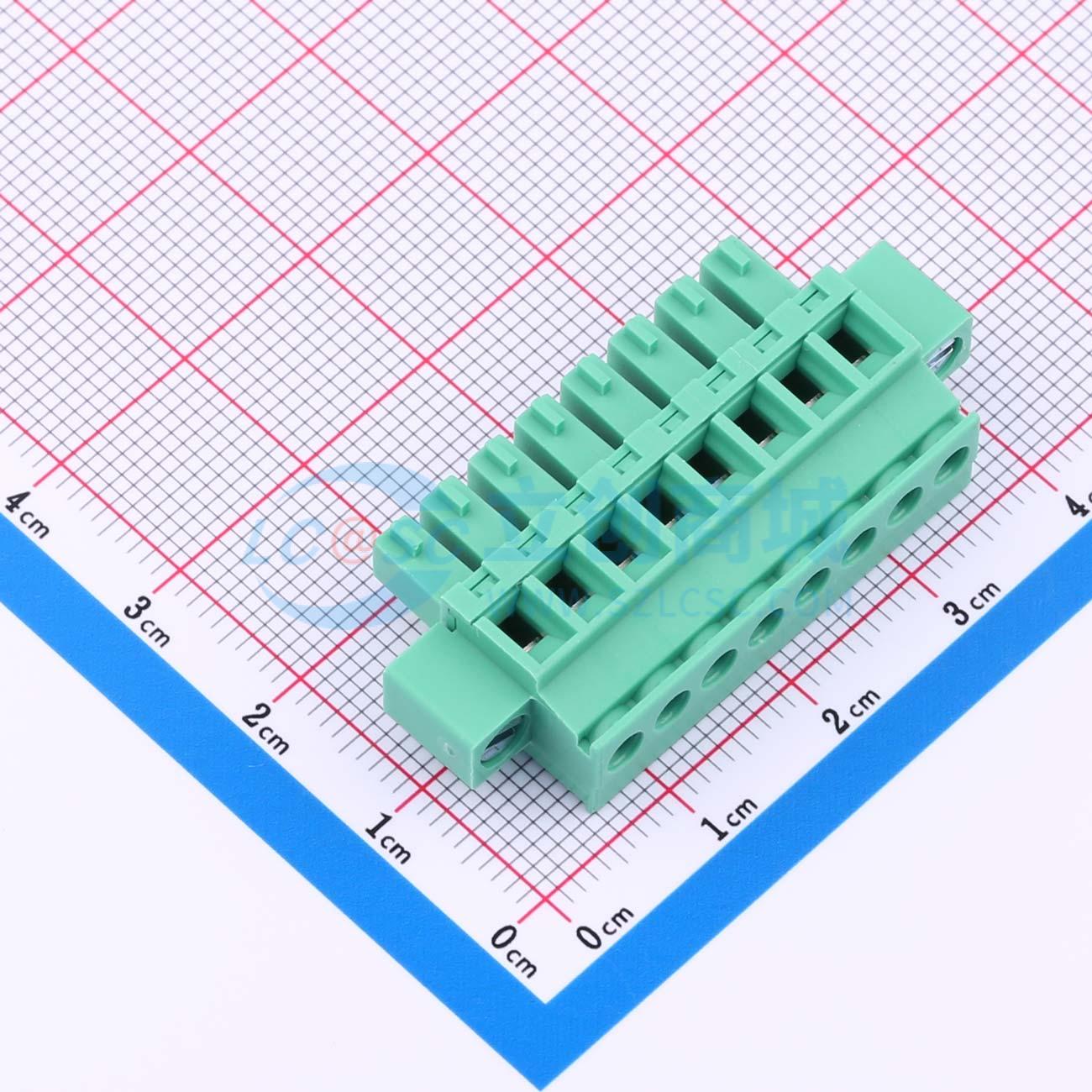 MX15EDGKAM-3.81-08P-GN01-Cu-Y-A实物图