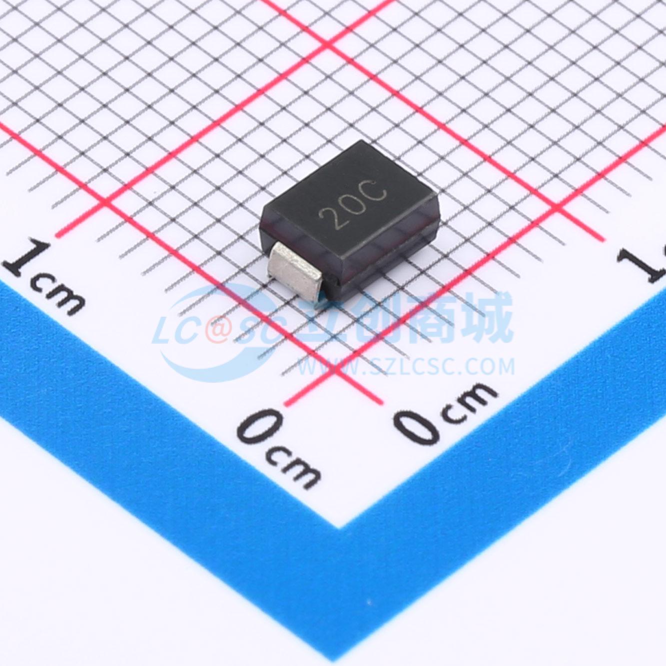 点击查看大图 P6SMB20CA(MS)实物图