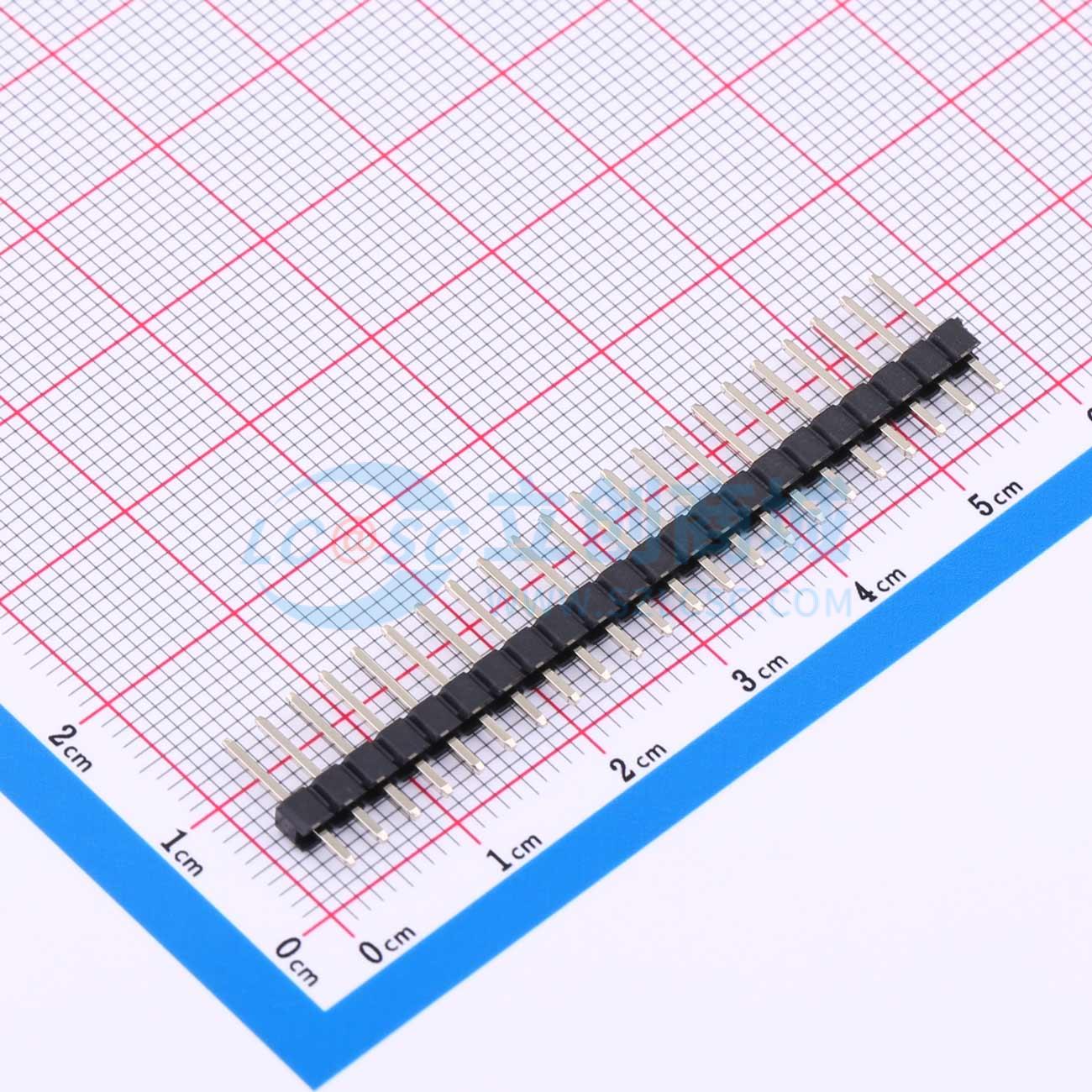 点击查看大图 KH-2.54PH180-1X22P-L11.5实物图