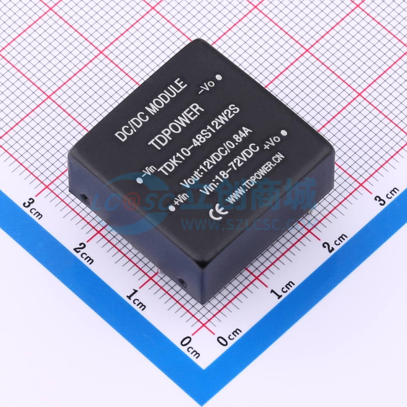 点击查看大图 TDK10-48S12W2S实物图