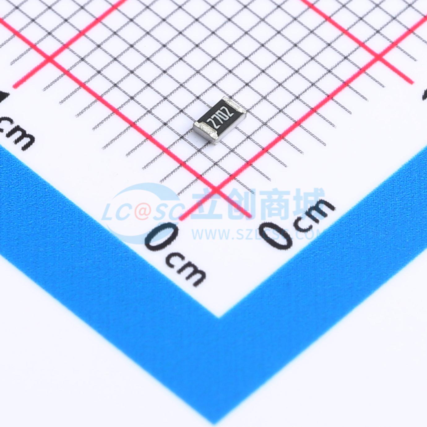 点击查看大图 RT0805BRE0727KL实物图