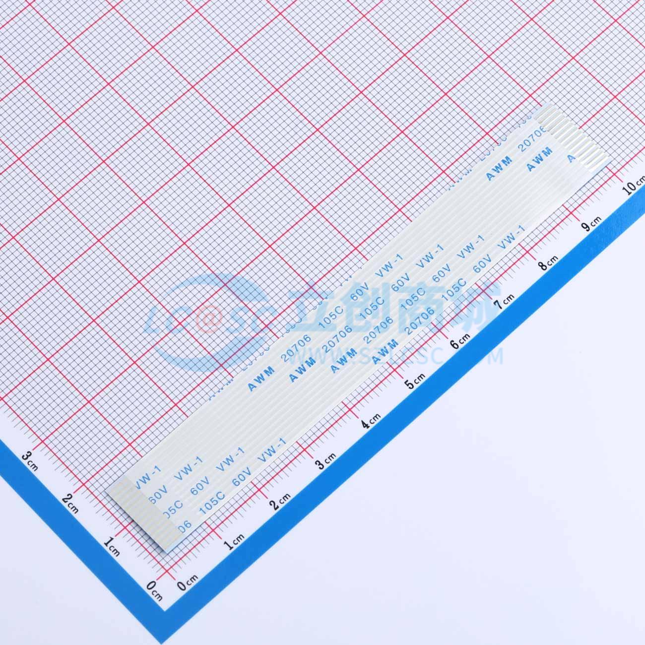 点击查看大图 FFC-1.0-14-100-A-4-8实物图