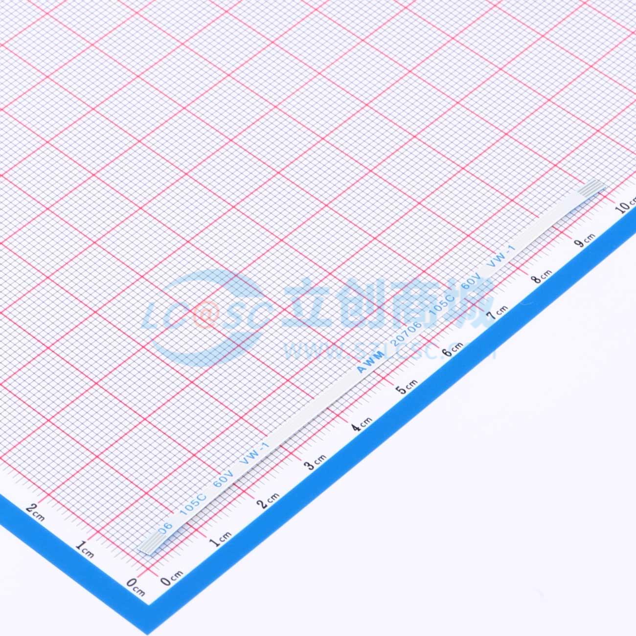 点击查看大图 FFC0.5A-4P-100-4-8实物图