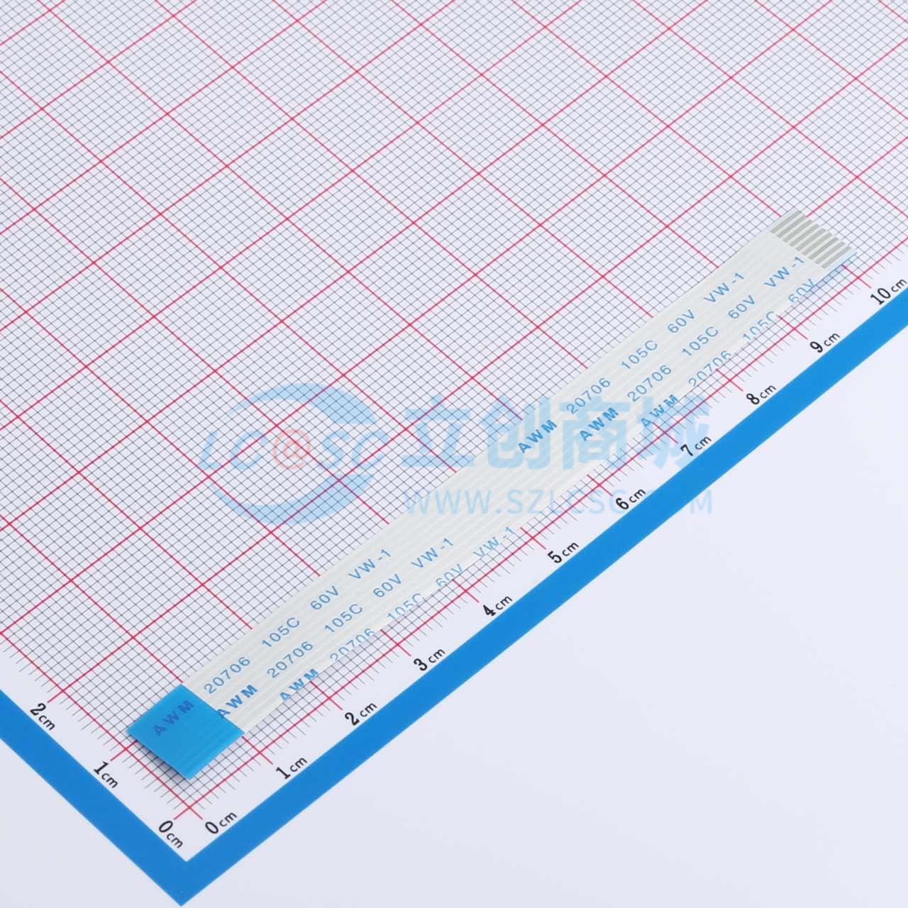 点击查看大图 FFC-1.0-9-100-B-4-8实物图