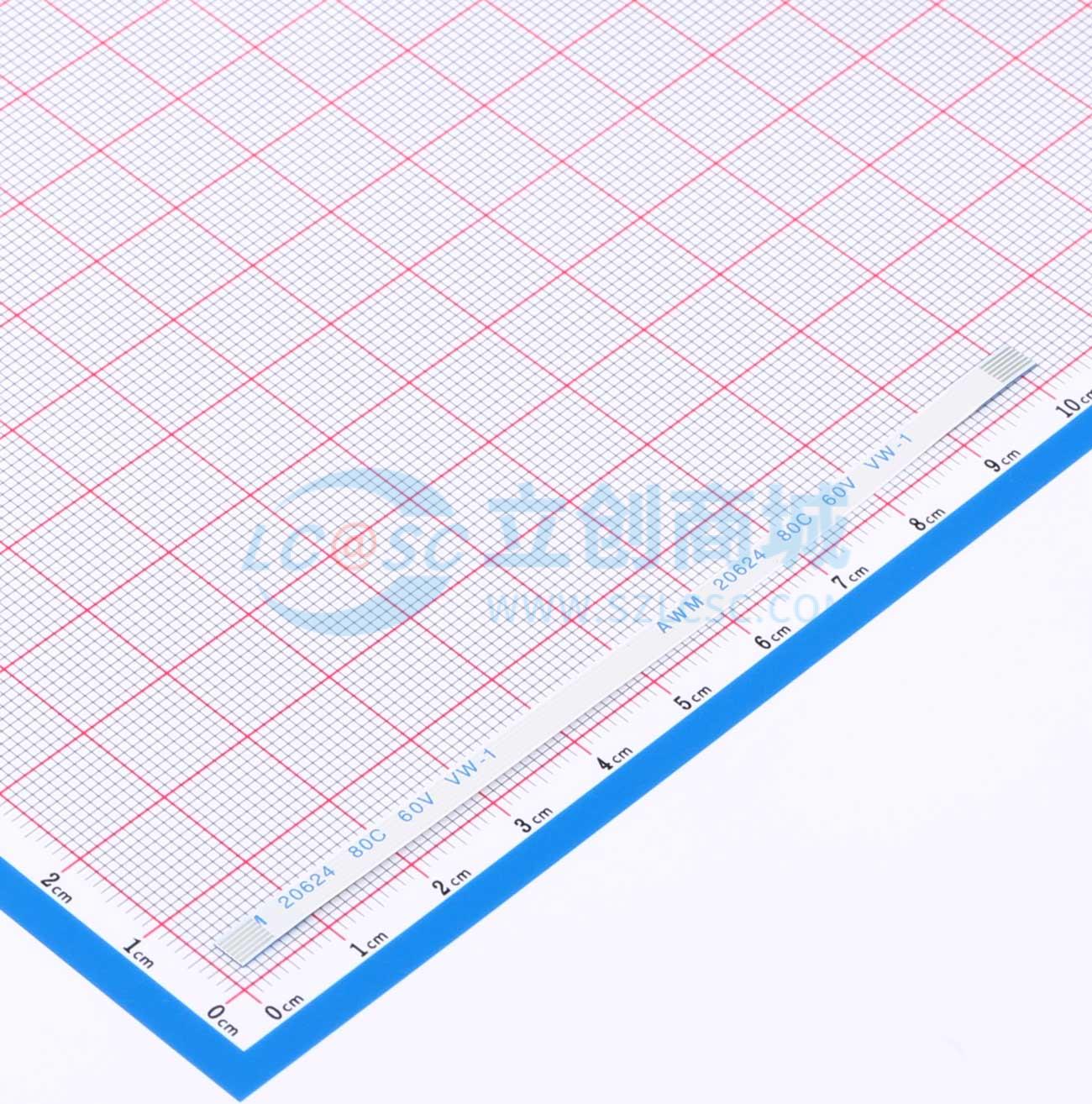 点击查看大图 FFC0.5A-6P-100-4-8实物图