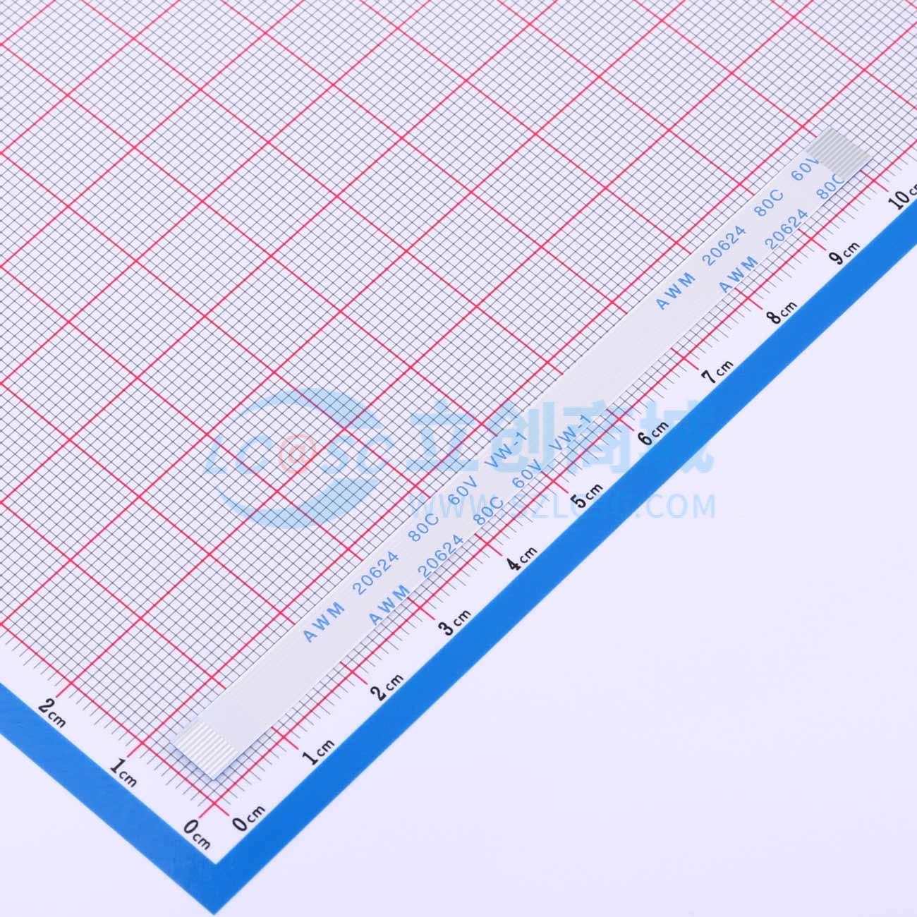 点击查看大图 FFC-0.5-11-100-A-4-8实物图