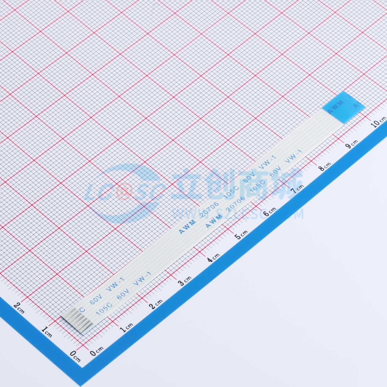 点击查看大图 FFC-1.0-7-100-B-4-8实物图