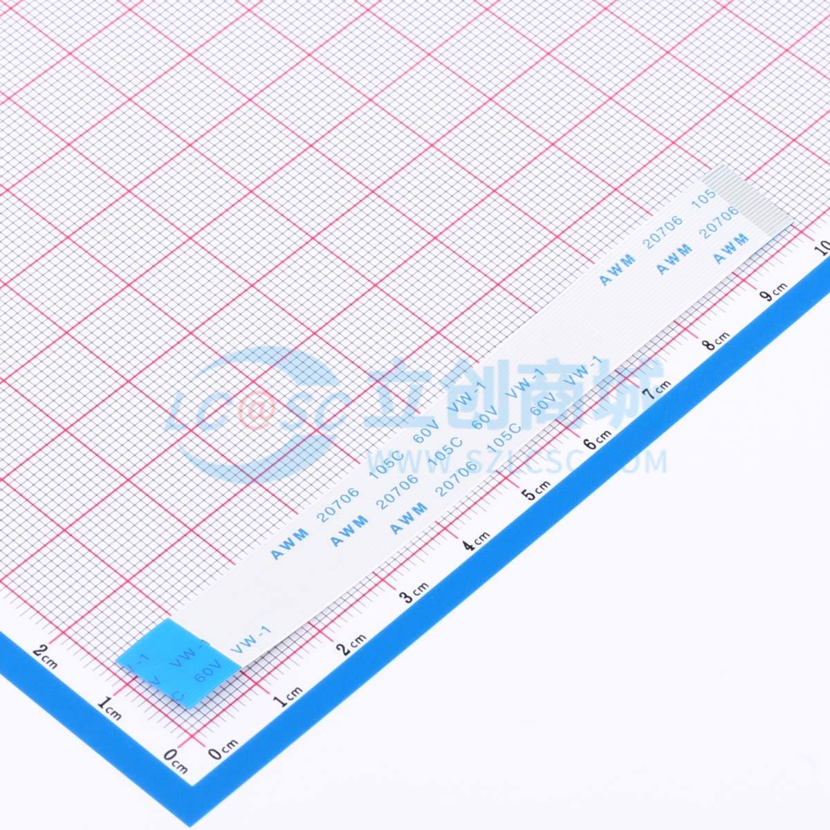 点击查看大图 FFC0.5B-22P-100-4-8实物图