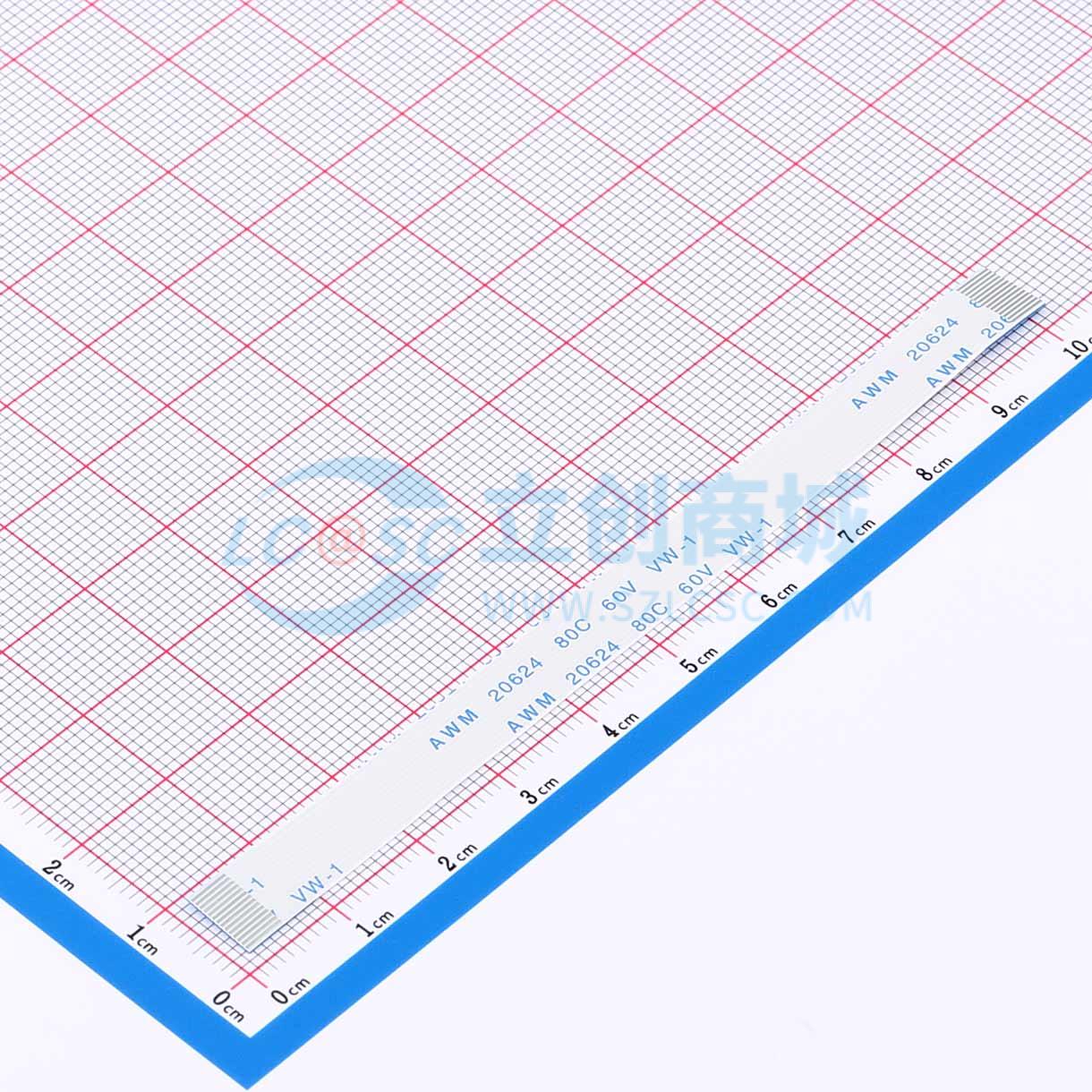点击查看大图 FFC0.5A-14P-100-4-8实物图