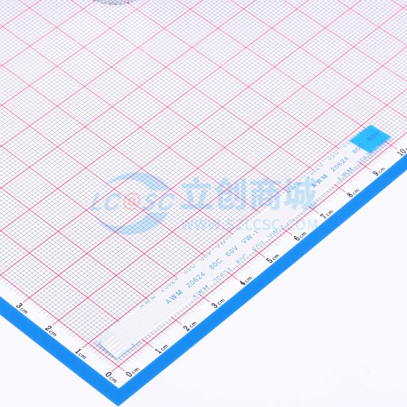 点击查看大图 FFC1.0B-6P-100-4-8实物图