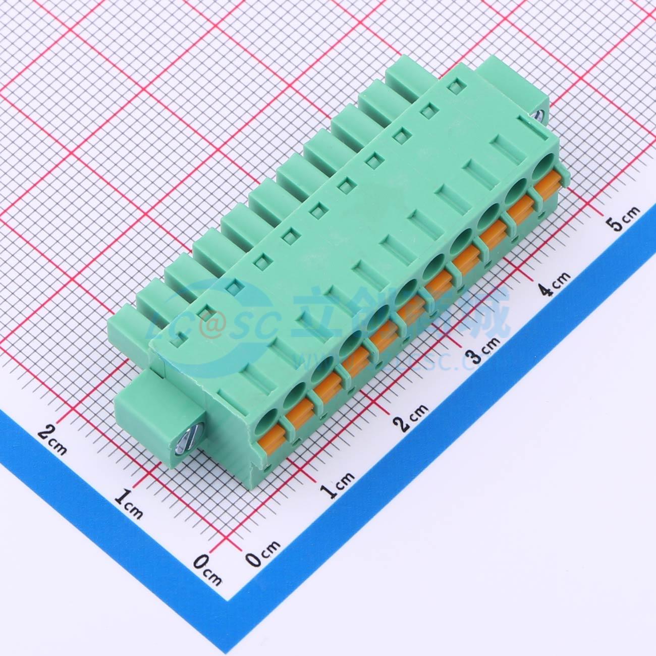 点击查看大图 MX15EDGKDM-3.81-11P-GN01-Cu-A实物图