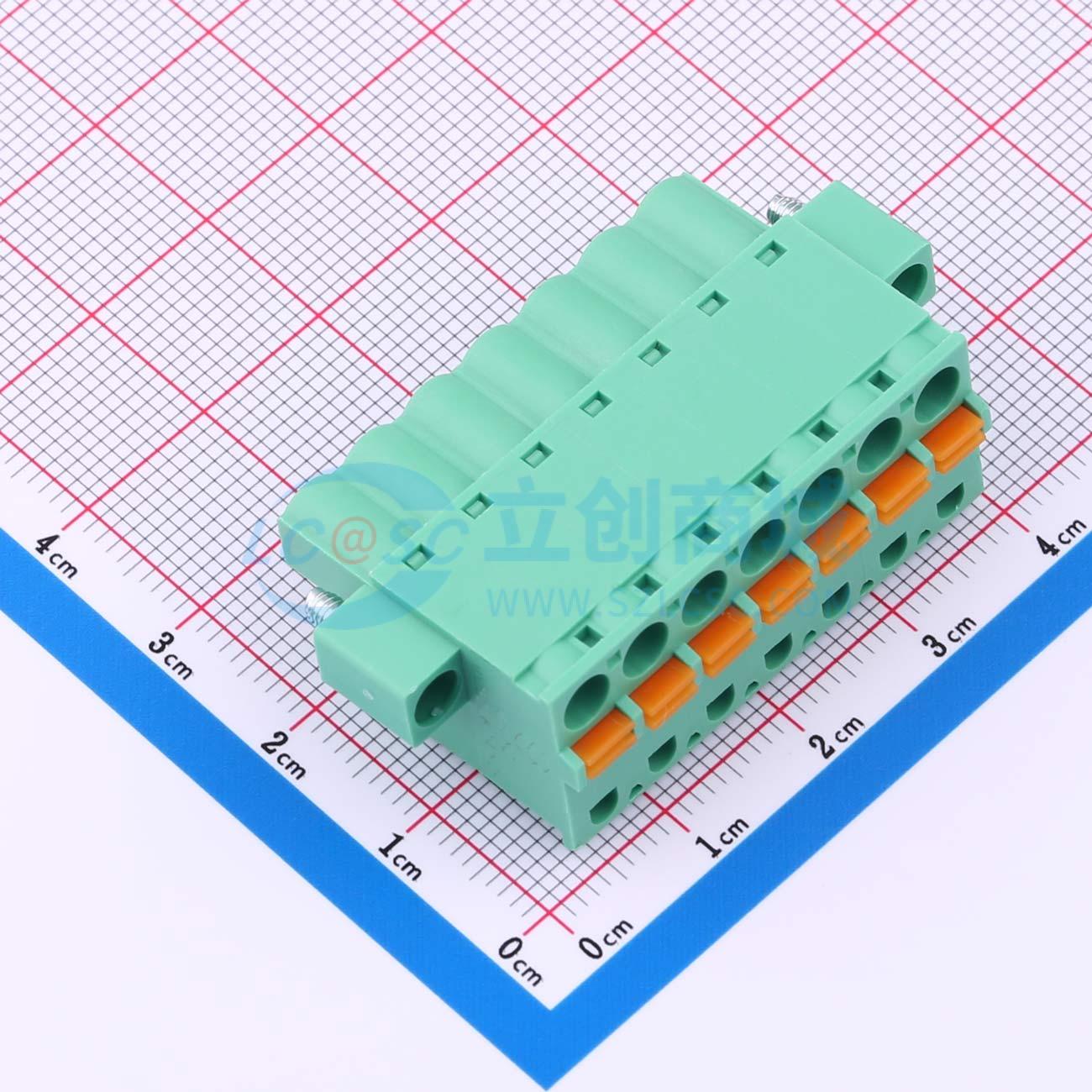 点击查看大图 MX2EDGKDM-5.08-07P-GN01-Cu-A实物图