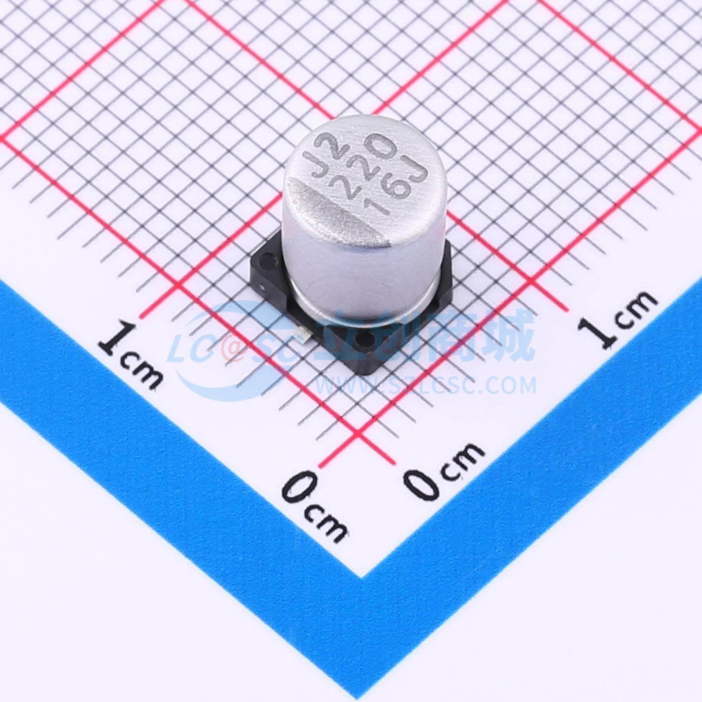 点击查看大图 VEJ221M1CTT-0607L实物图