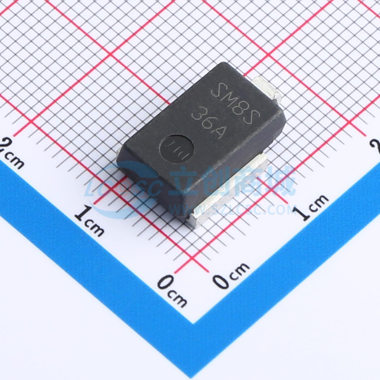 点击查看大图 SM8S36A实物图