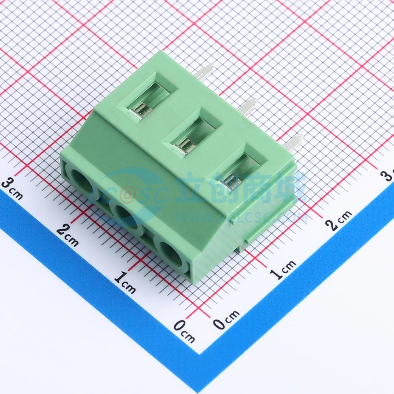 点击查看大图 DB130V-7.62-3P-GN-S实物图