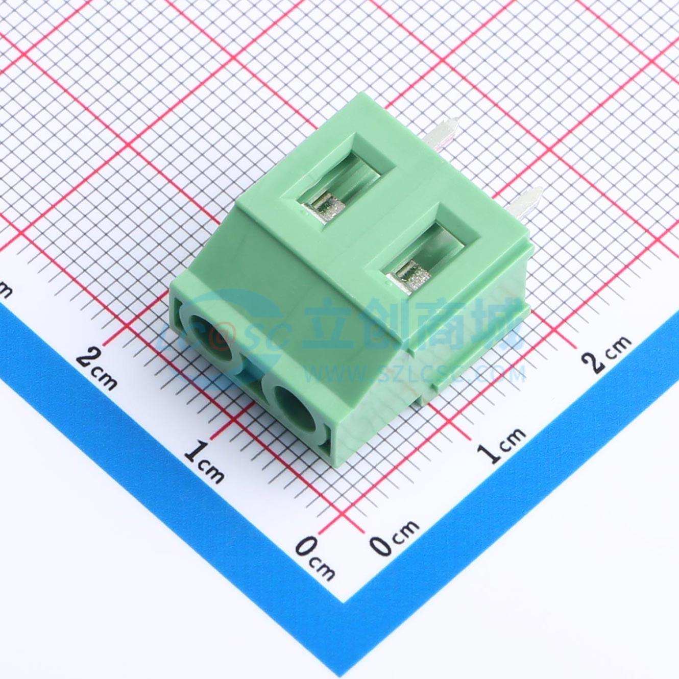 点击查看大图 DB130V-7.62-2P-GN-S实物图