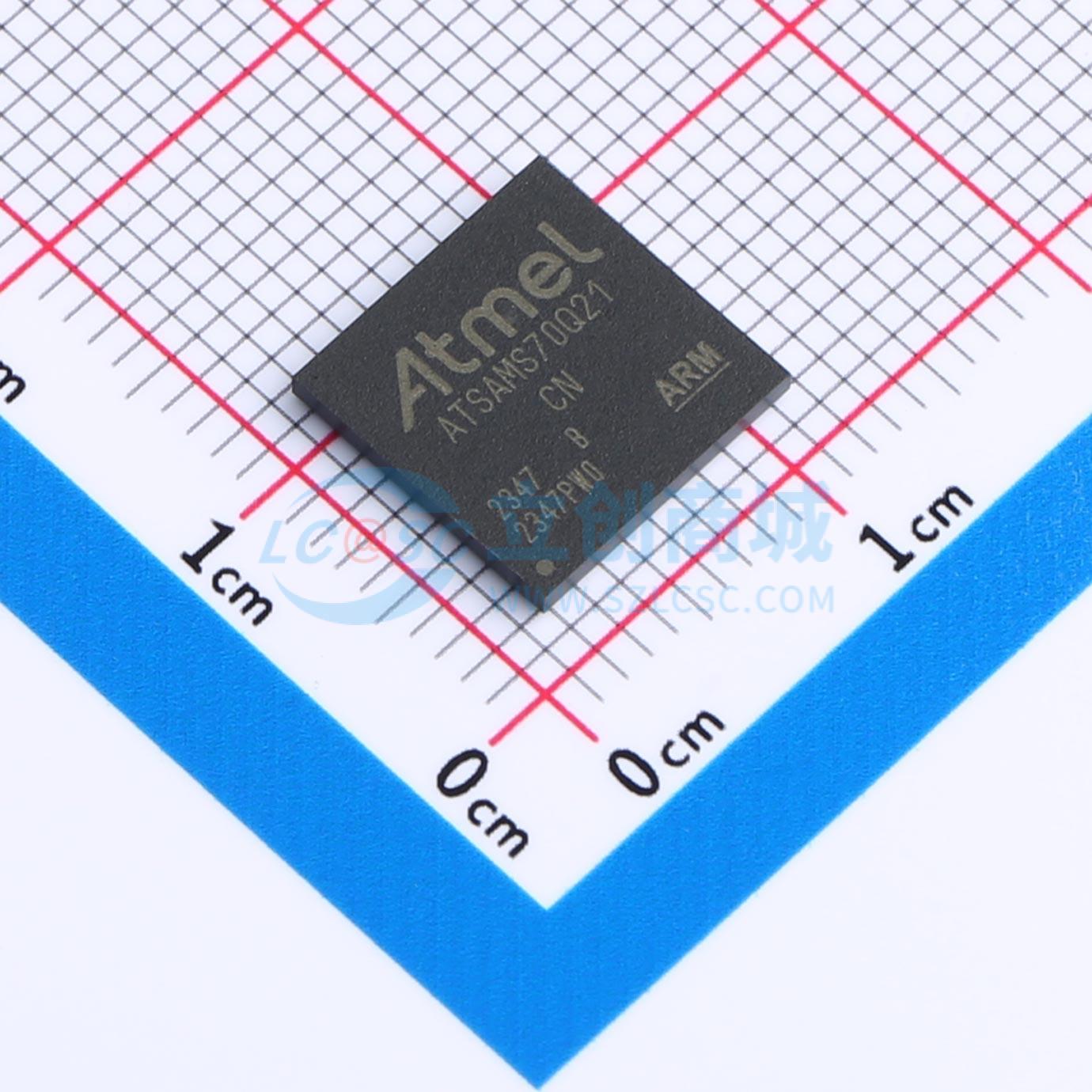 点击查看大图 ATSAMS70Q21B-CN实物图
