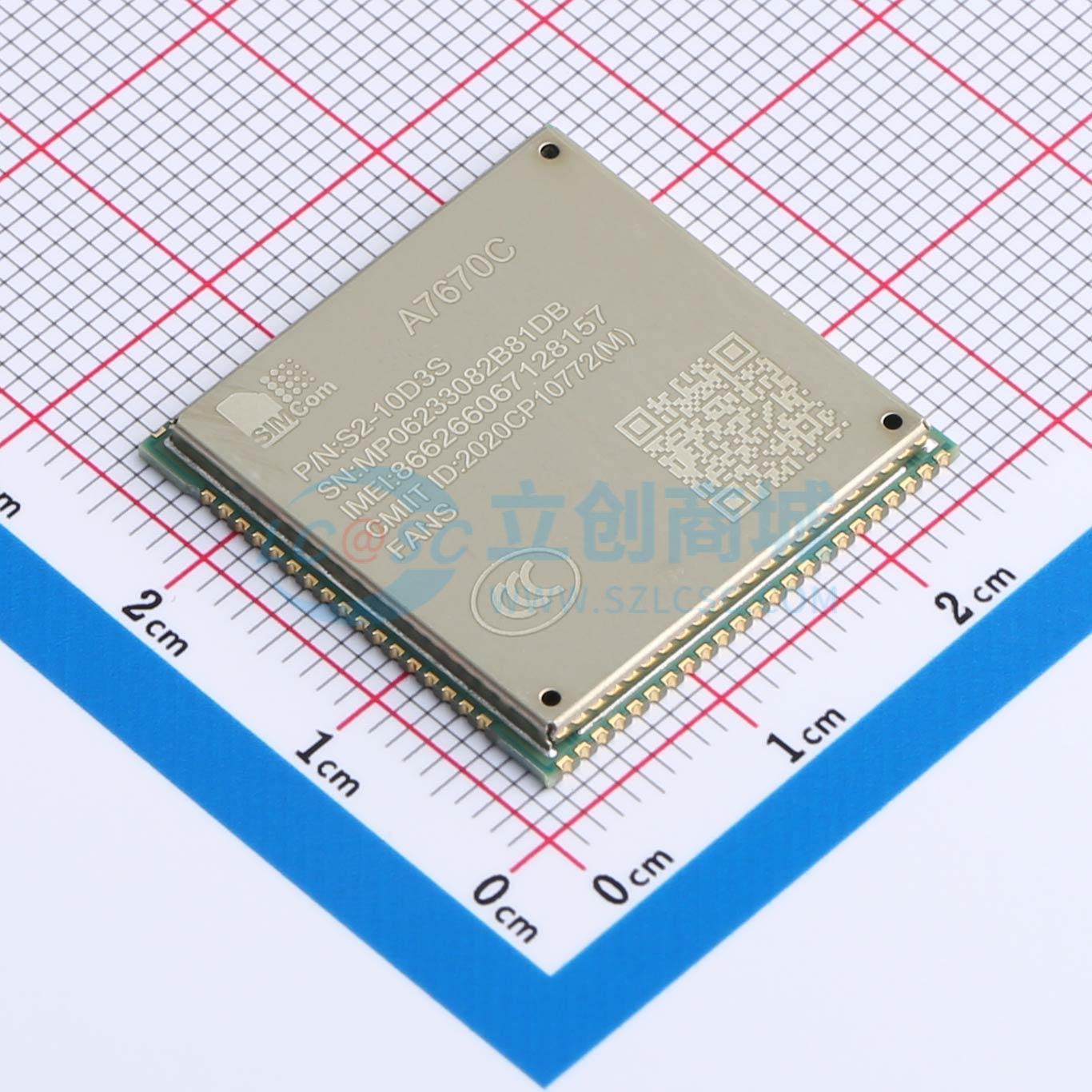 点击查看大图 A7670C-FANS实物图