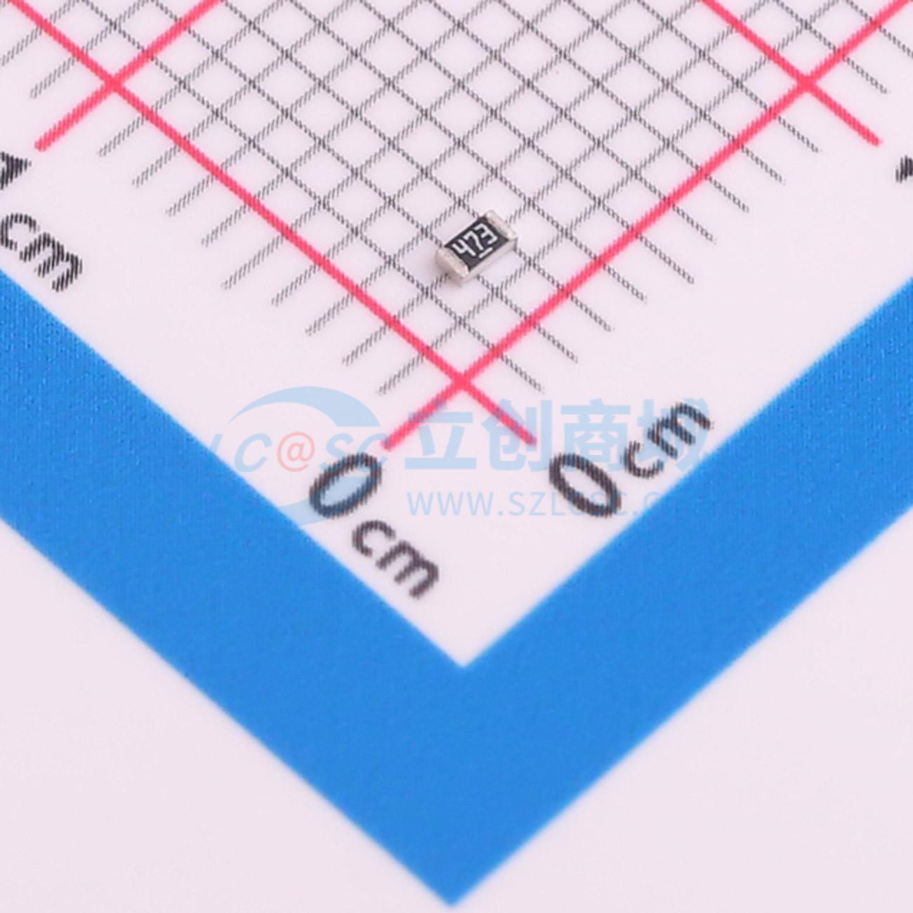 点击查看大图 RT0603FRD0747KL实物图