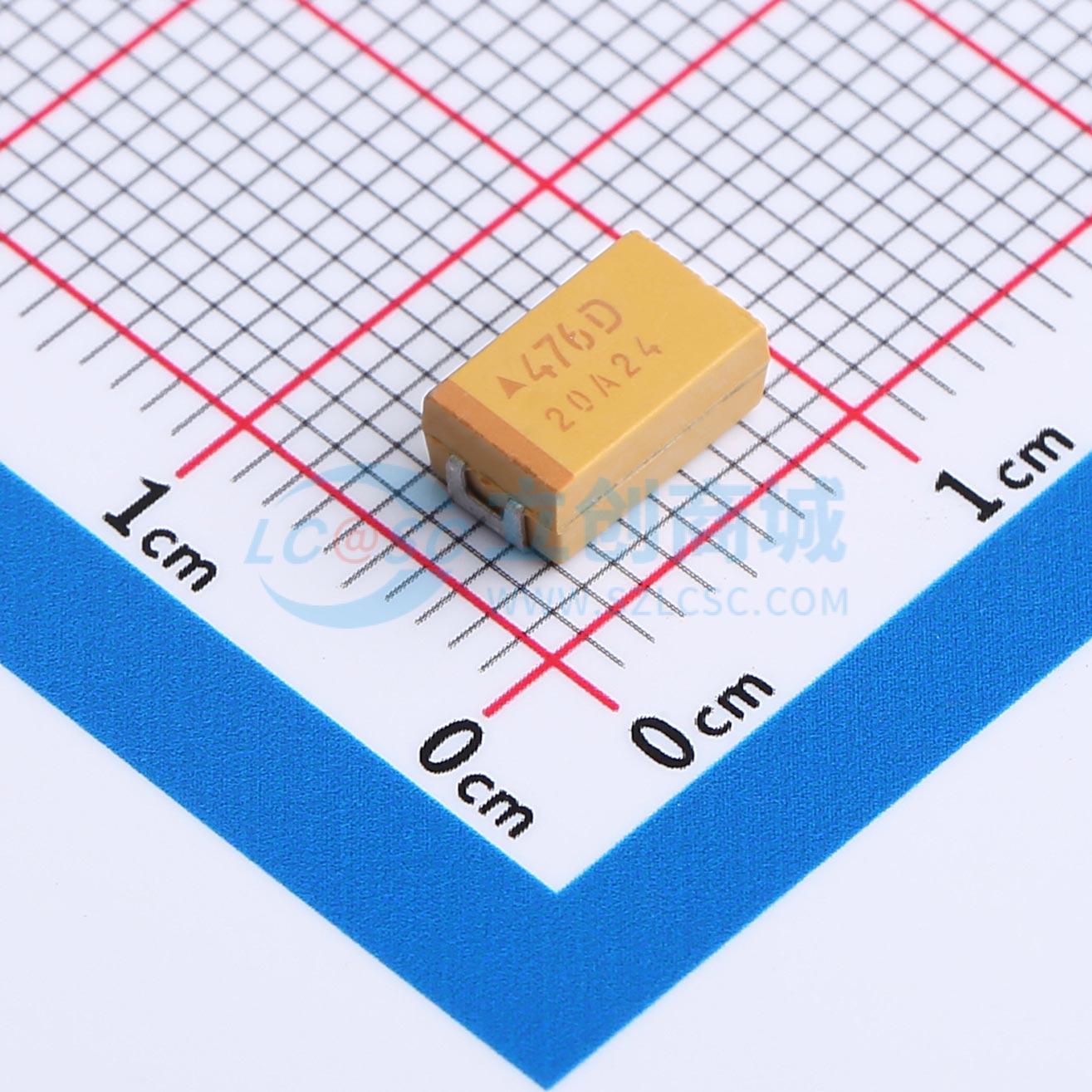 点击查看大图 TAJD476K020RNJ实物图