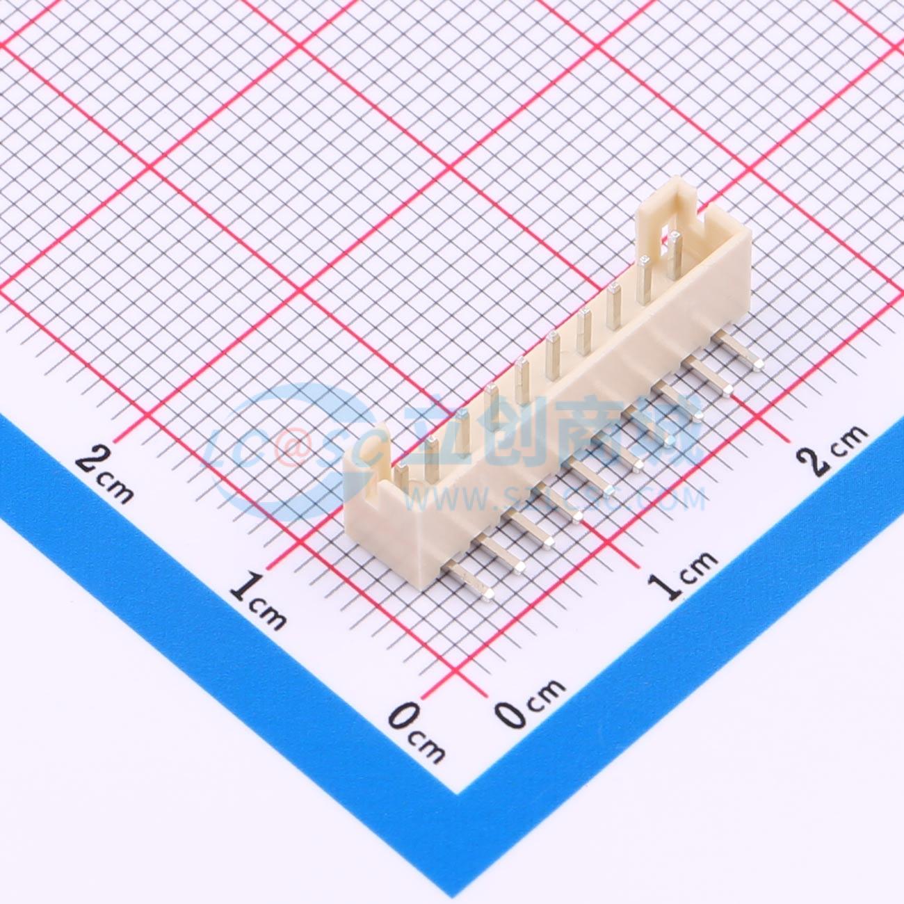点击查看大图 HX 2.0mm-10P WZ-MS实物图