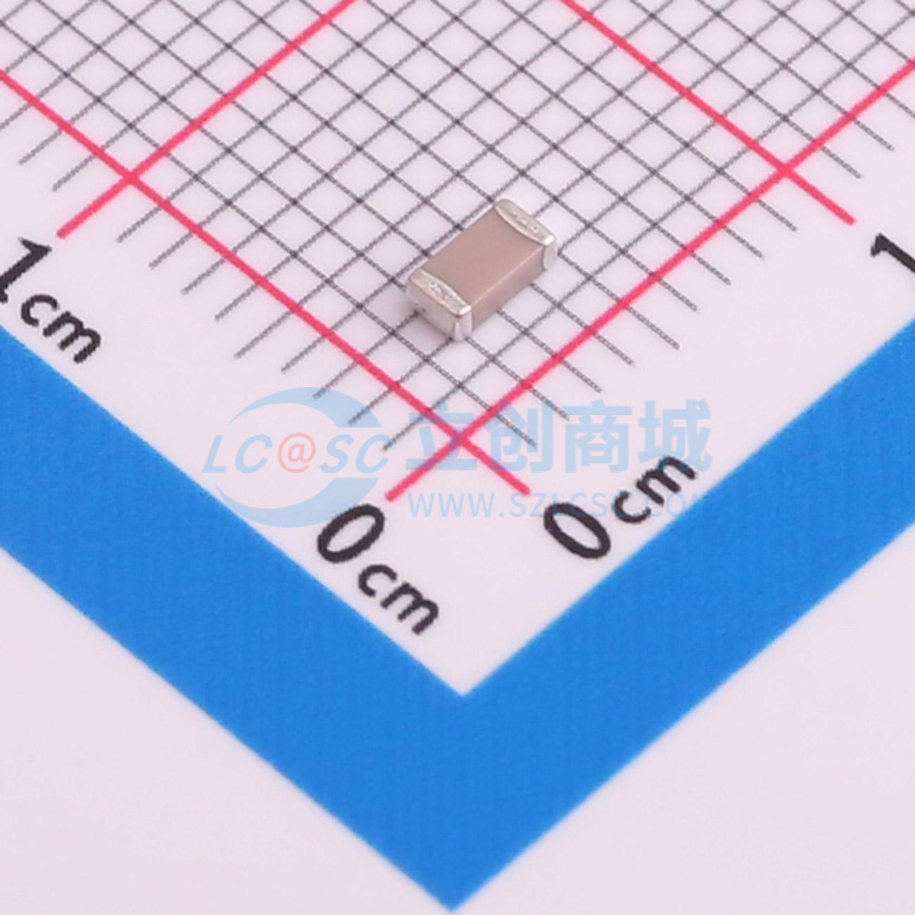 点击查看大图 TCC1206COG100J102ET实物图