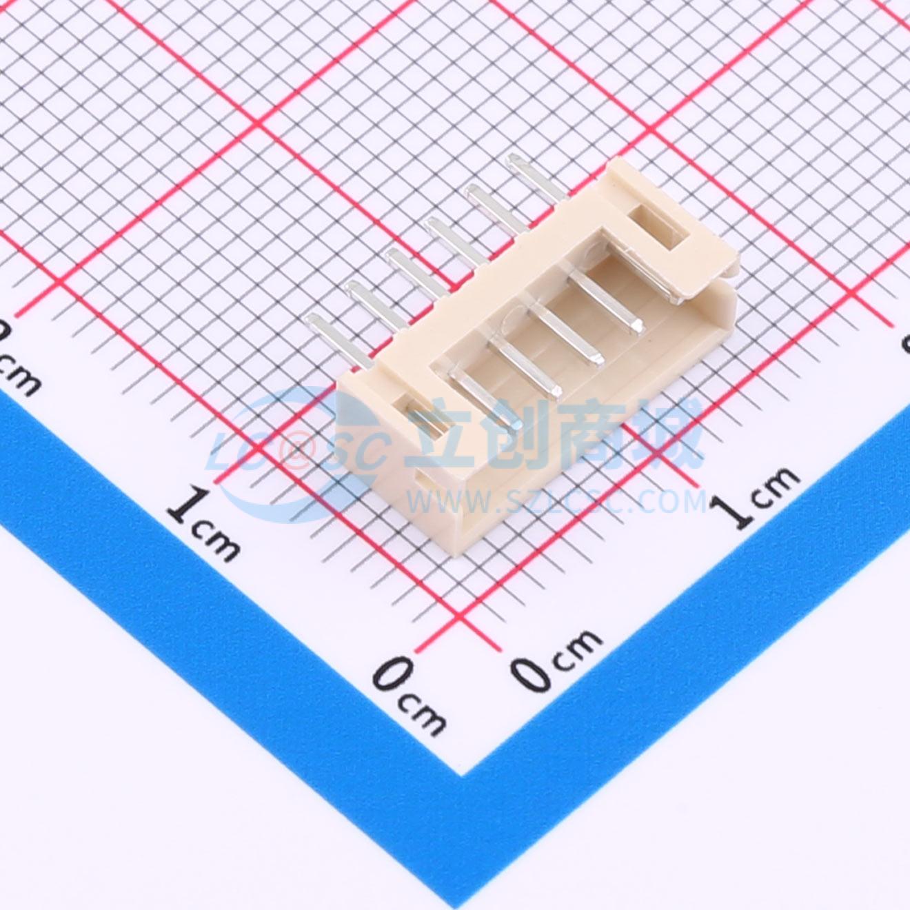 点击查看大图 HX 2.0mm-6P ZZ-MS实物图