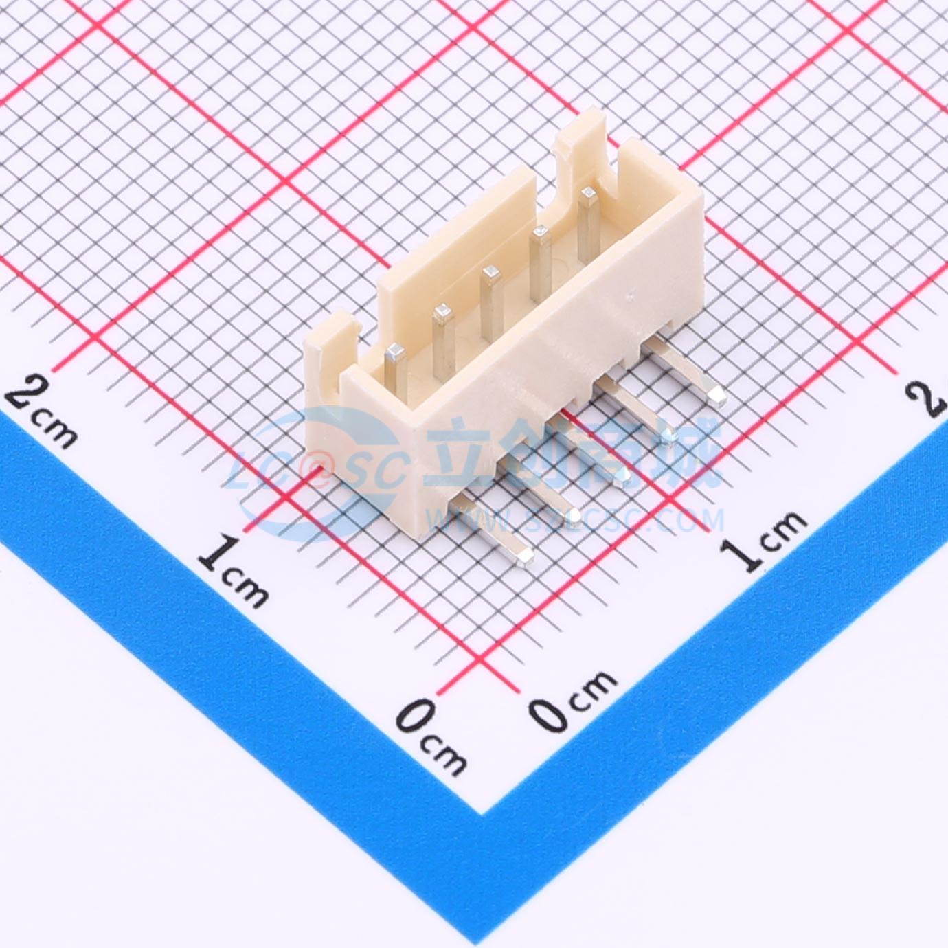 HX 2.54mm-5P WZ-MS实物图
