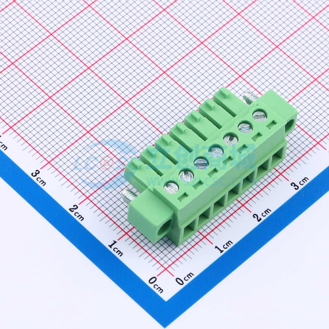 点击查看大图 XD15EDGKM-3.81-7P-V实物图