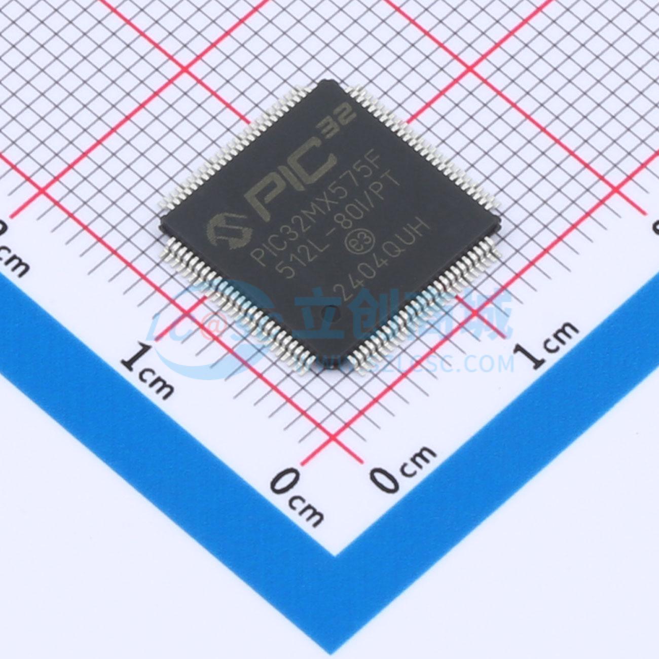 点击查看大图 PIC32MX575F512L-80I/PT实物图