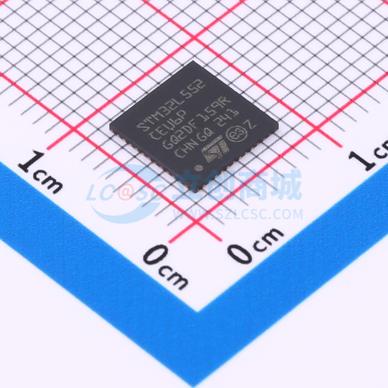 STM32L552CEU6P实物图