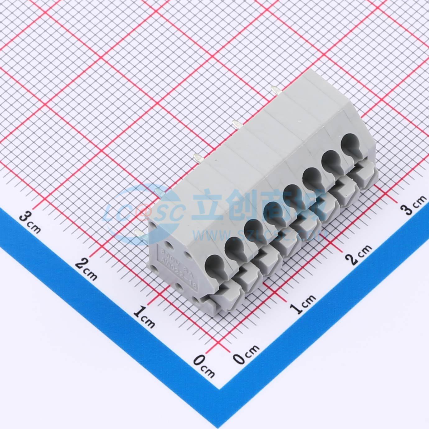 点击查看大图 MX250-3.5-08P-B-GY01-Cu-A实物图