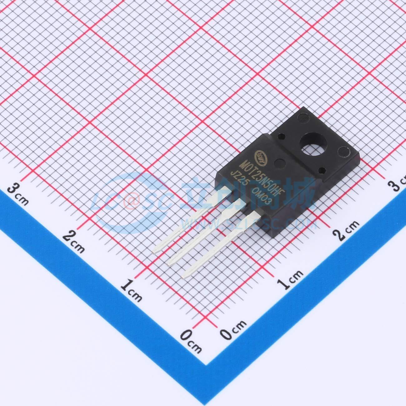 点击查看大图 MOT25N50HF实物图