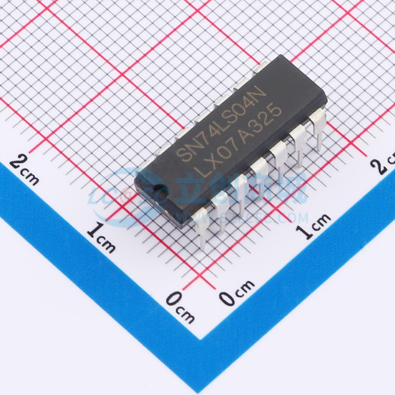 点击查看大图 SN74LS04N(LX)实物图