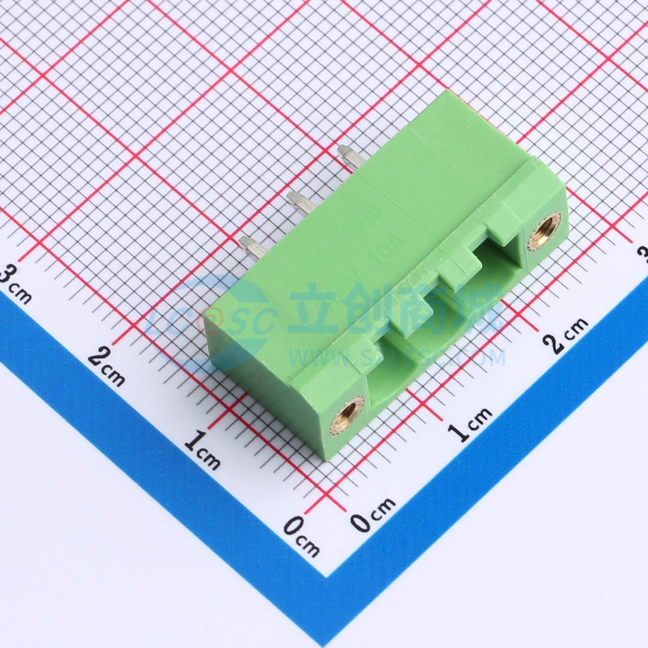 点击查看大图 HC2EDGVM-5.08-3P-V实物图