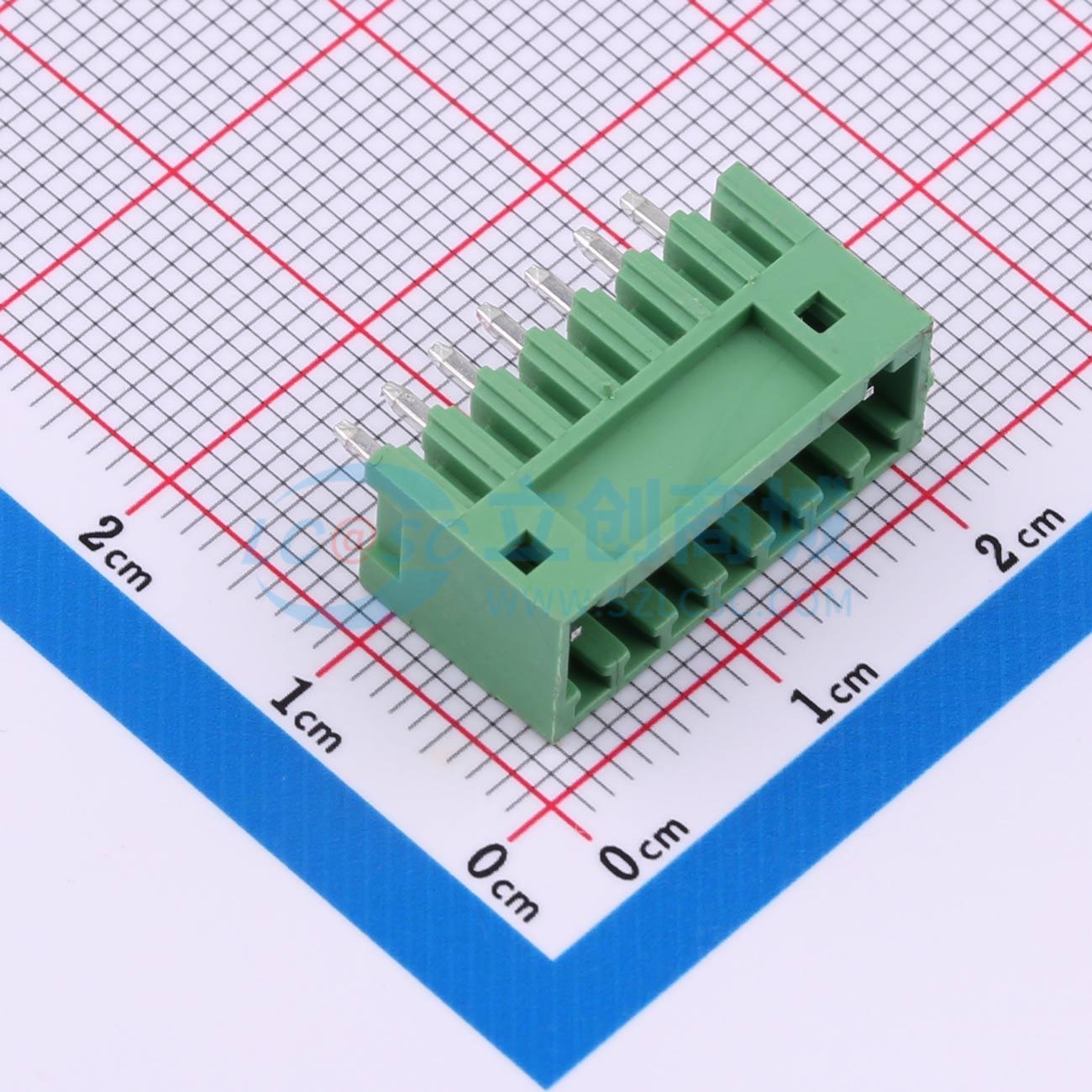 点击查看大图 HC2EDGVC-2.54-7P-V实物图