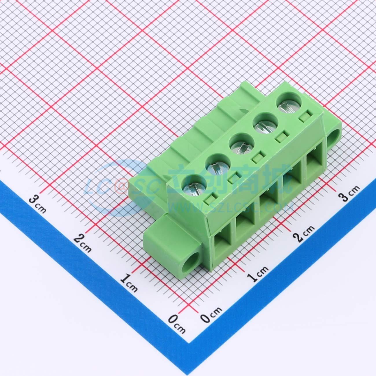 点击查看大图 HC2EDGKM-5.08-5P-V实物图