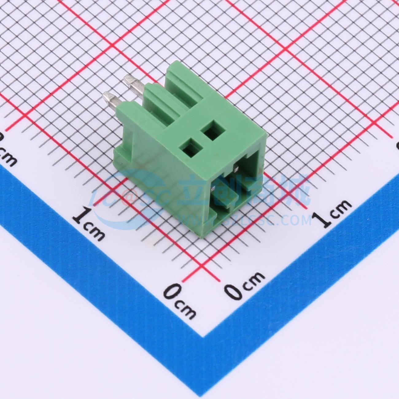 点击查看大图 HC2EDGVC-2.54-2P-V实物图