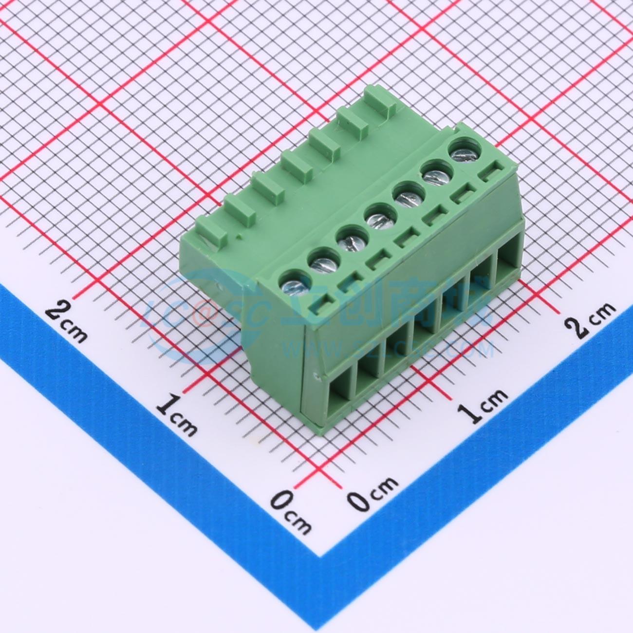 点击查看大图 HC2EDGK-2.54-7P-V实物图