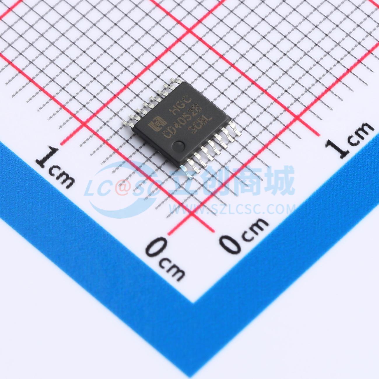 点击查看大图 CD4052BPWRG实物图