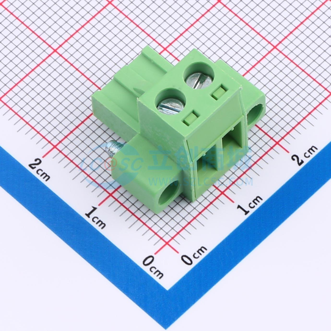 点击查看大图 HC2EDGKM-5.08-2P-V实物图