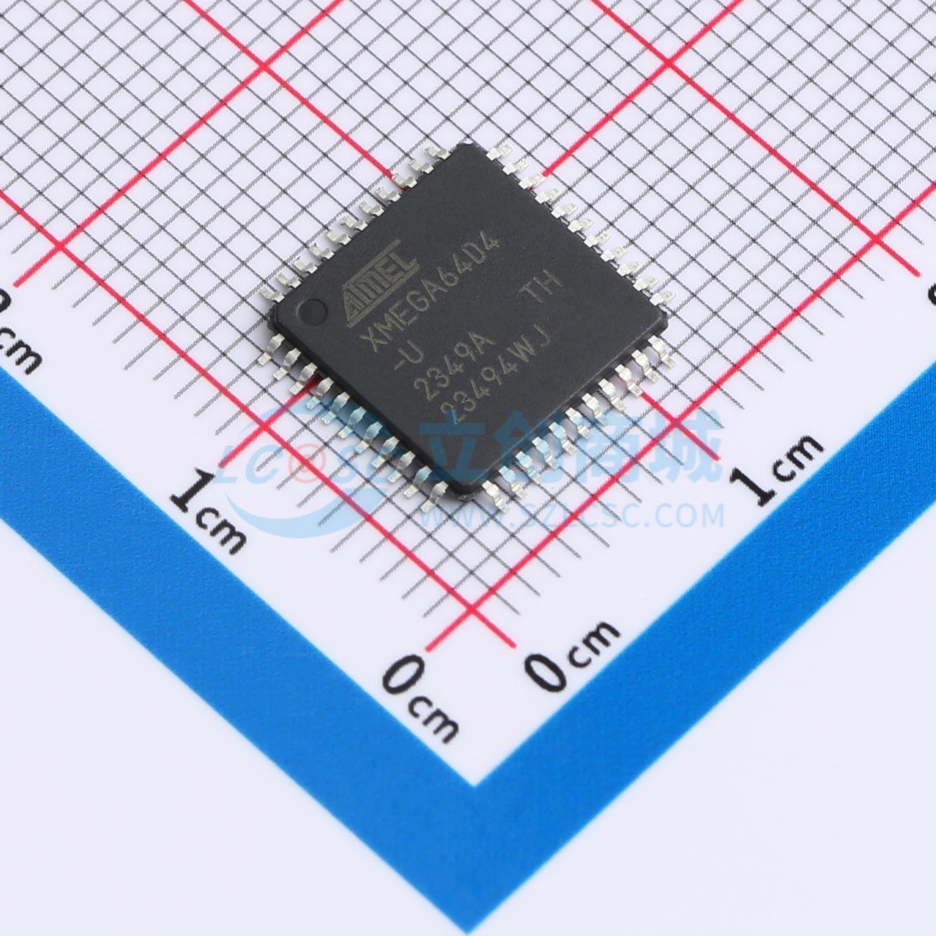 点击查看大图 ATXMEGA64D4-AU实物图