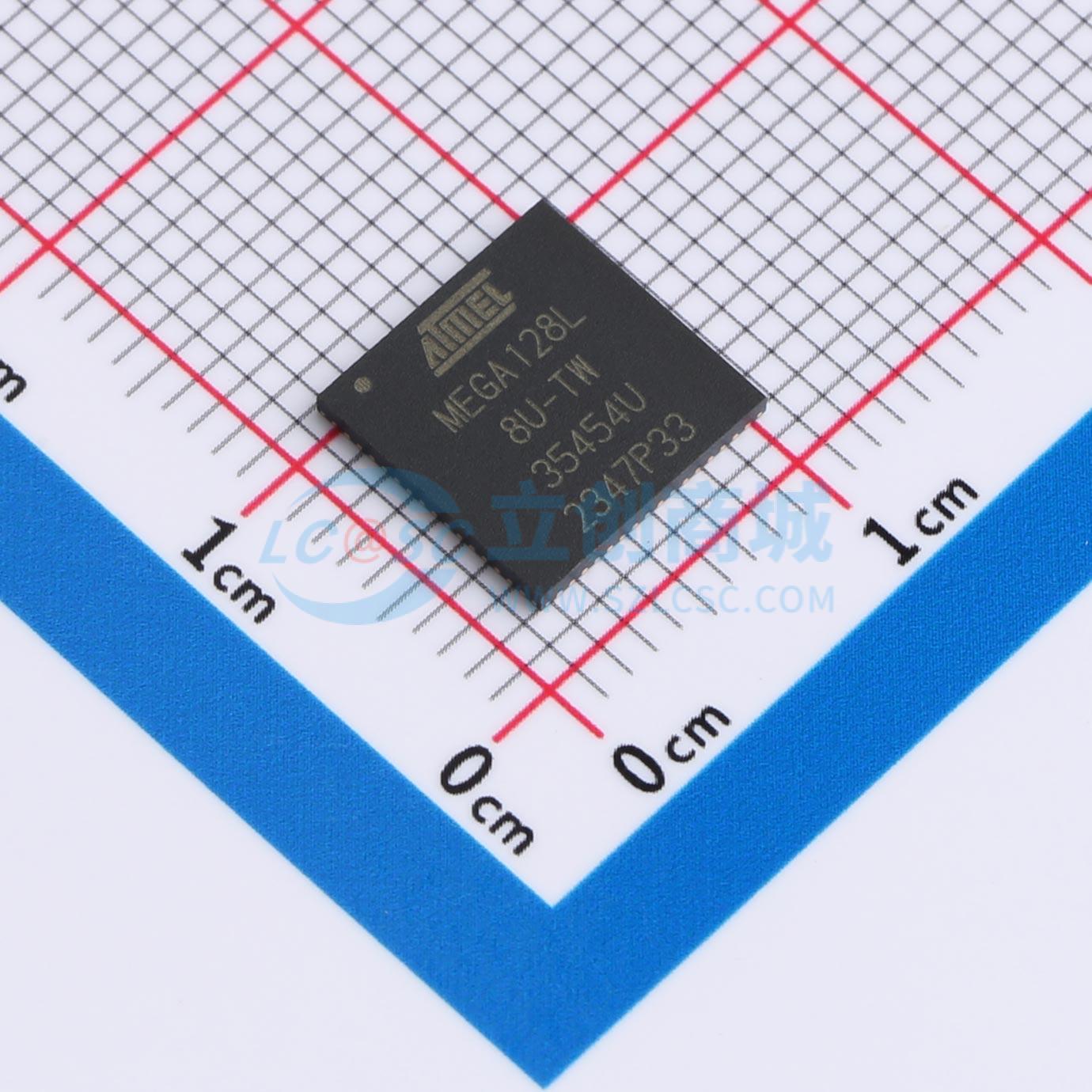 点击查看大图 ATMEGA128L-8MU实物图