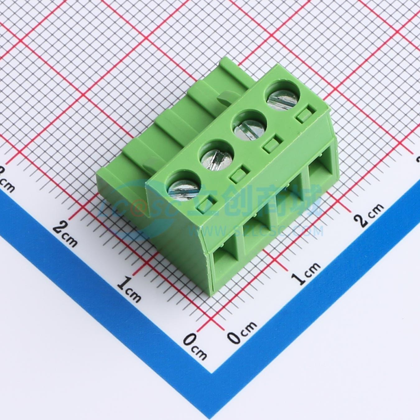 点击查看大图 HC2EDGK-5.08-4P-V实物图