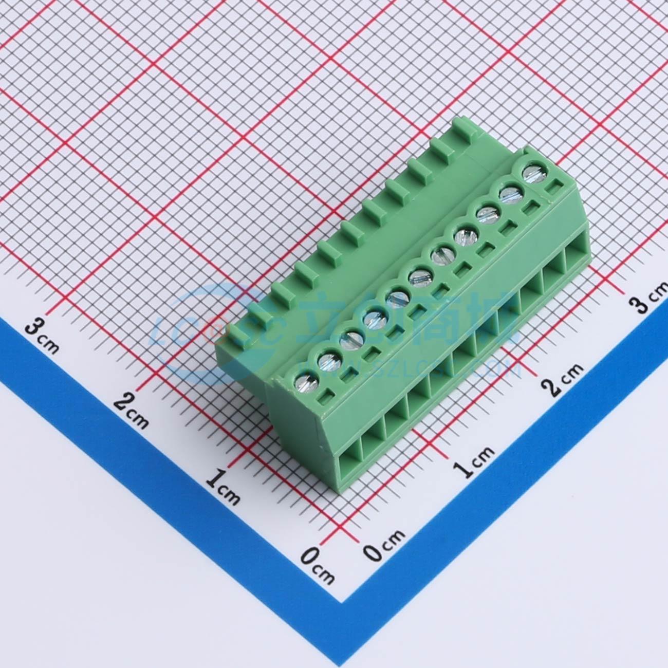 点击查看大图 MX2EDGK-2.54-11P-GN01-Cu-Y-A实物图