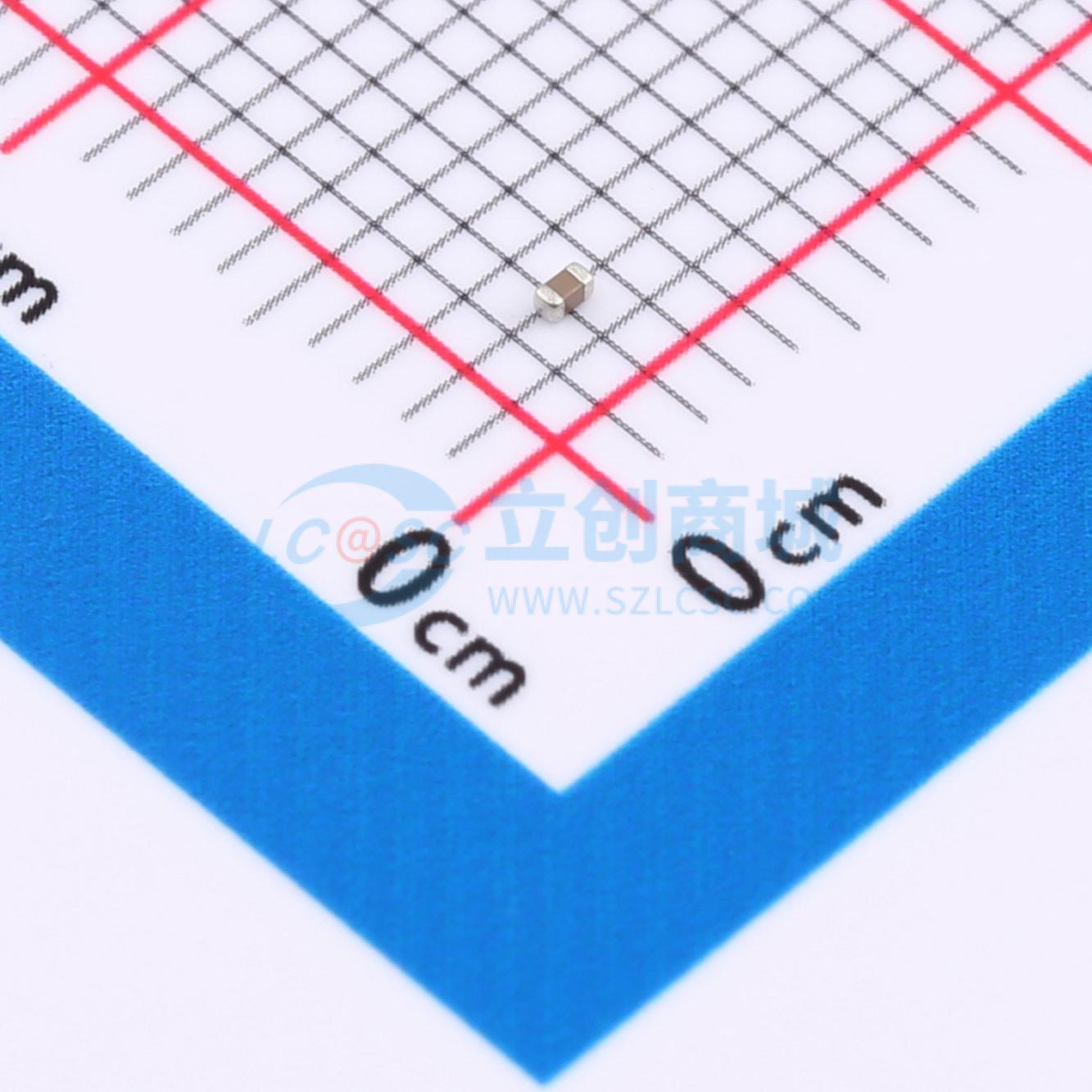 点击查看大图 CGA0402X7R152K500GT实物图